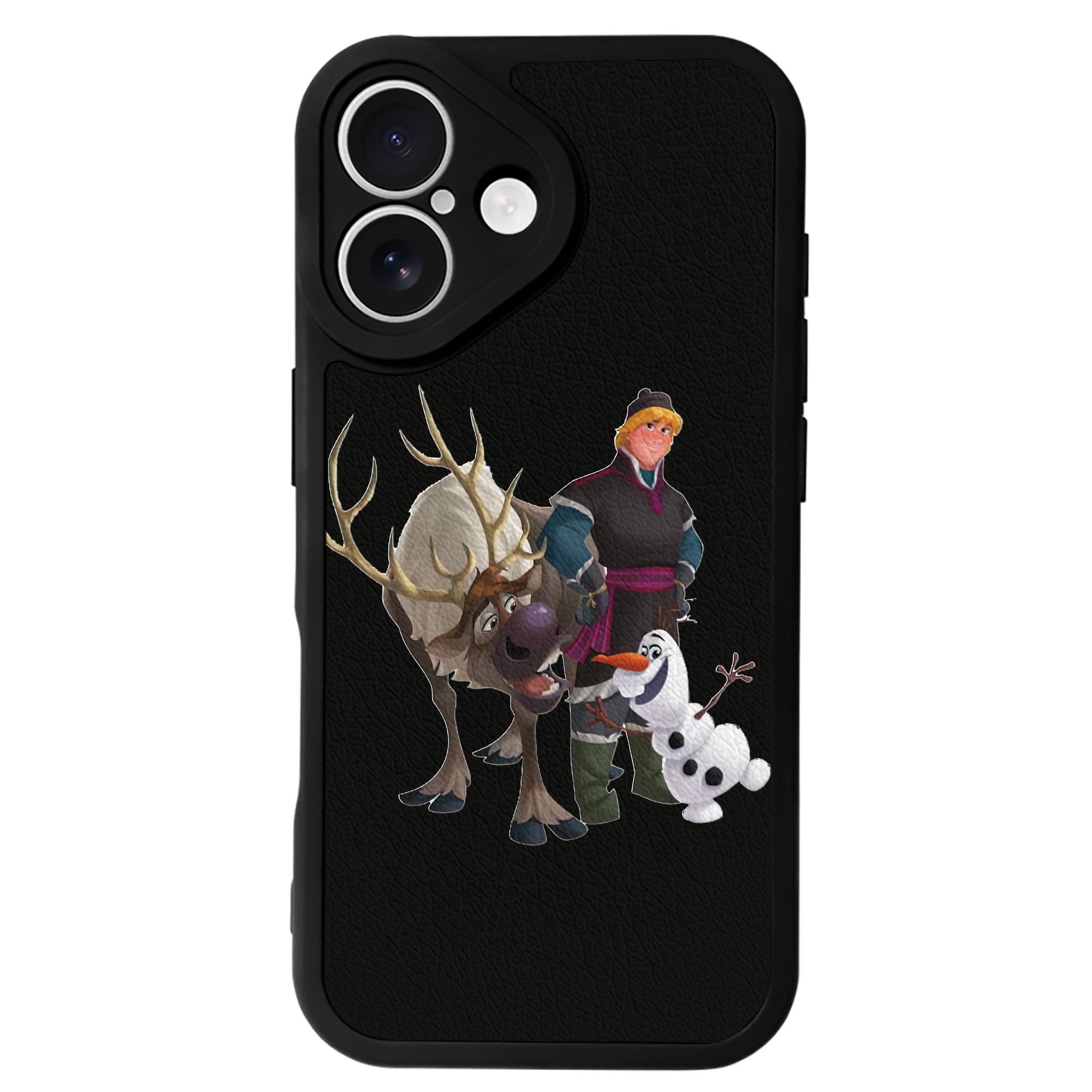 （画像用） アナと雪の女王 アンナ エルサ Frozen Anna Elsa 【iPhone 16シリーズ対応】シリコンスマホケース（レザー調） 材質：シリコン